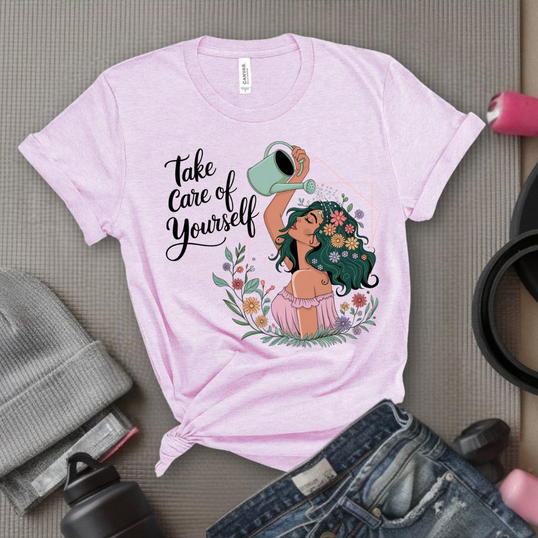 Take Care Of Yourself - Feminist T-Shirt - Women Empowerment Tee - Bella Canvas 3001