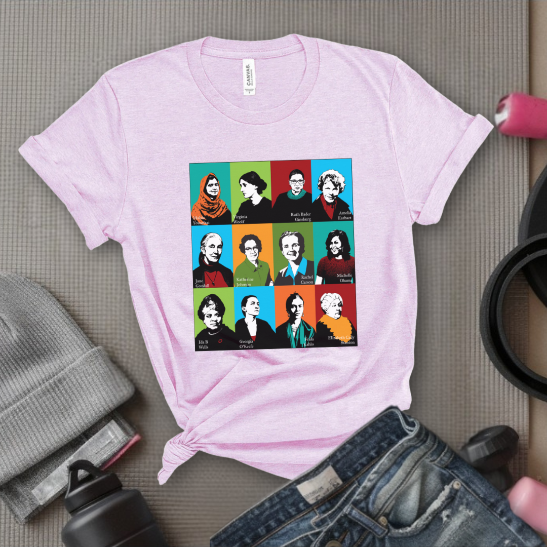 Feminism Icons Retro - Feminism Inspired Tee - Women Right Shirts - Unisex Jersey Short Sleeve Shirt - Gift for Feminists - Bella Canvas 3001
