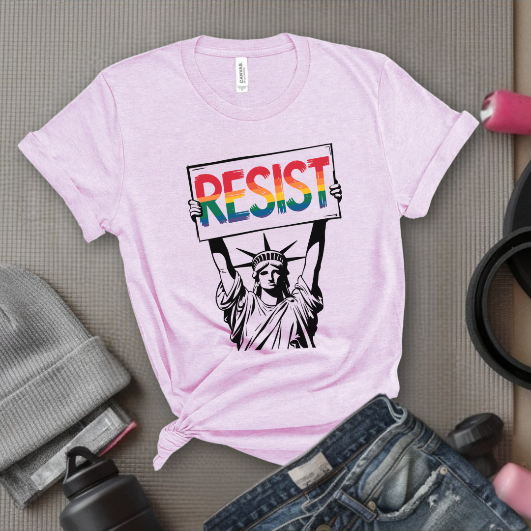 Resist Statue of Liberty - Feminist Women Empowerment Shirt - R.B.G Tshirt - Gifts for Feminists - Bella Canvas 3001