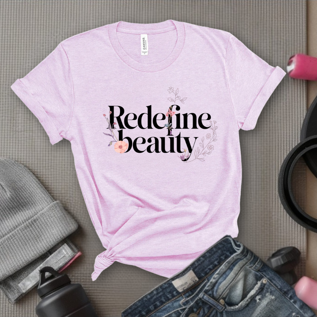 Redefine Beauty - Women Right T-Shirts - Unisex Jersey Short Sleeve Shirt - Gift for Her - Bella Canvas 3001