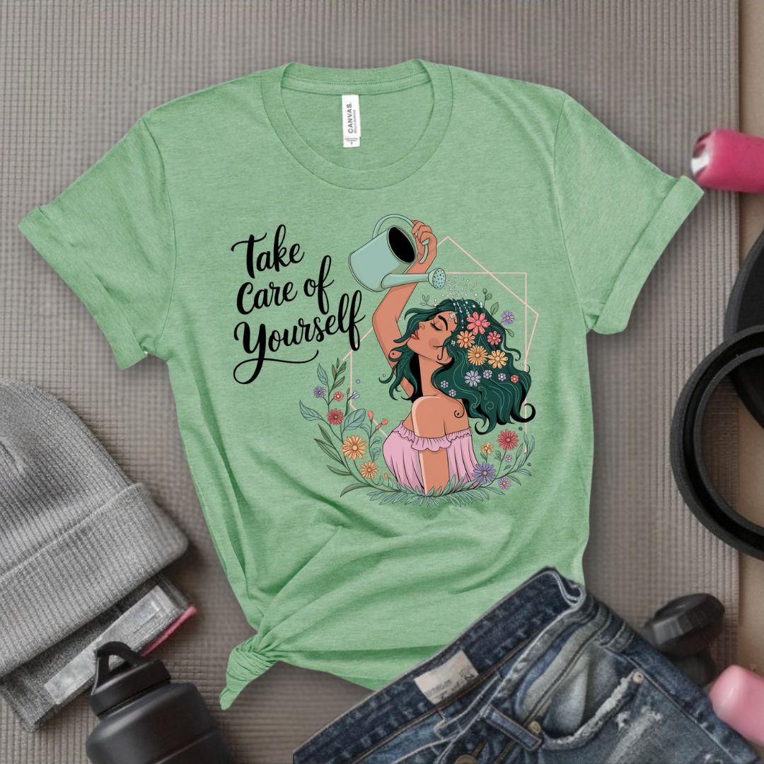 Take Care Of Yourself - Feminist T-Shirt - Women Empowerment Tee - Bella Canvas 3001