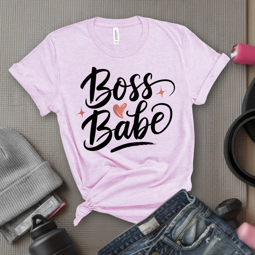 Boss Babe - Strong Women T-Shirts - Unisex Jersey Short Sleeve Shirt - Gift for Feminists - Self Gift - Bella Canvas 3001