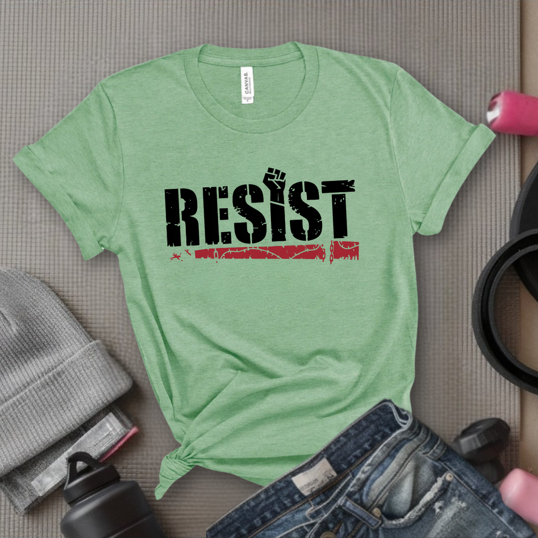Resist Fist Hand T-shirt - Unisex Jersey Short Sleeve Shirt - Gift for Feminists - Resist Fist Hand T-shirt - Feminism Inspired Tee - Unisex Jersey Short Sleeve Shirt - - Bella Canvas 3001