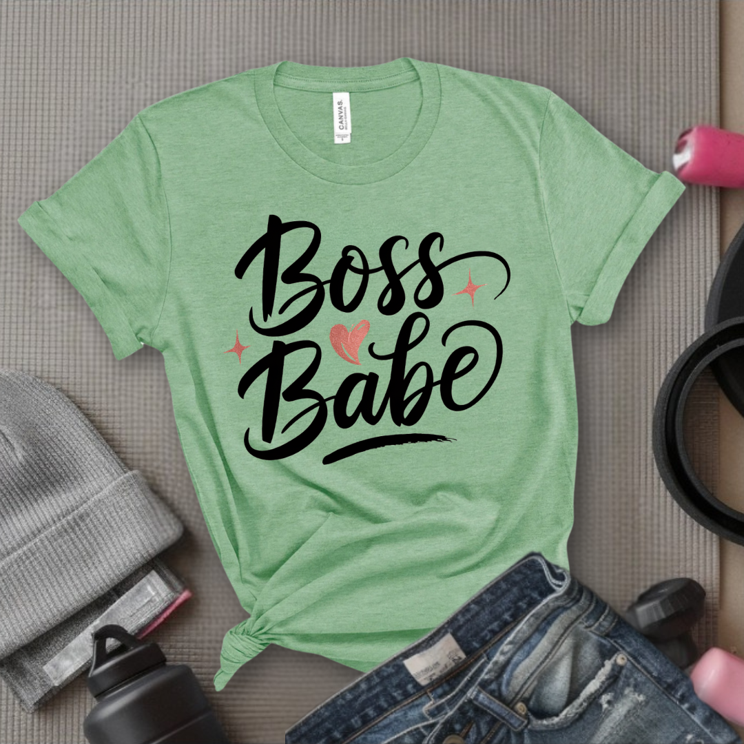 Boss Babe - Strong Women T-Shirts - Unisex Jersey Short Sleeve Shirt - Gift for Feminists - Self Gift - Bella Canvas 3001