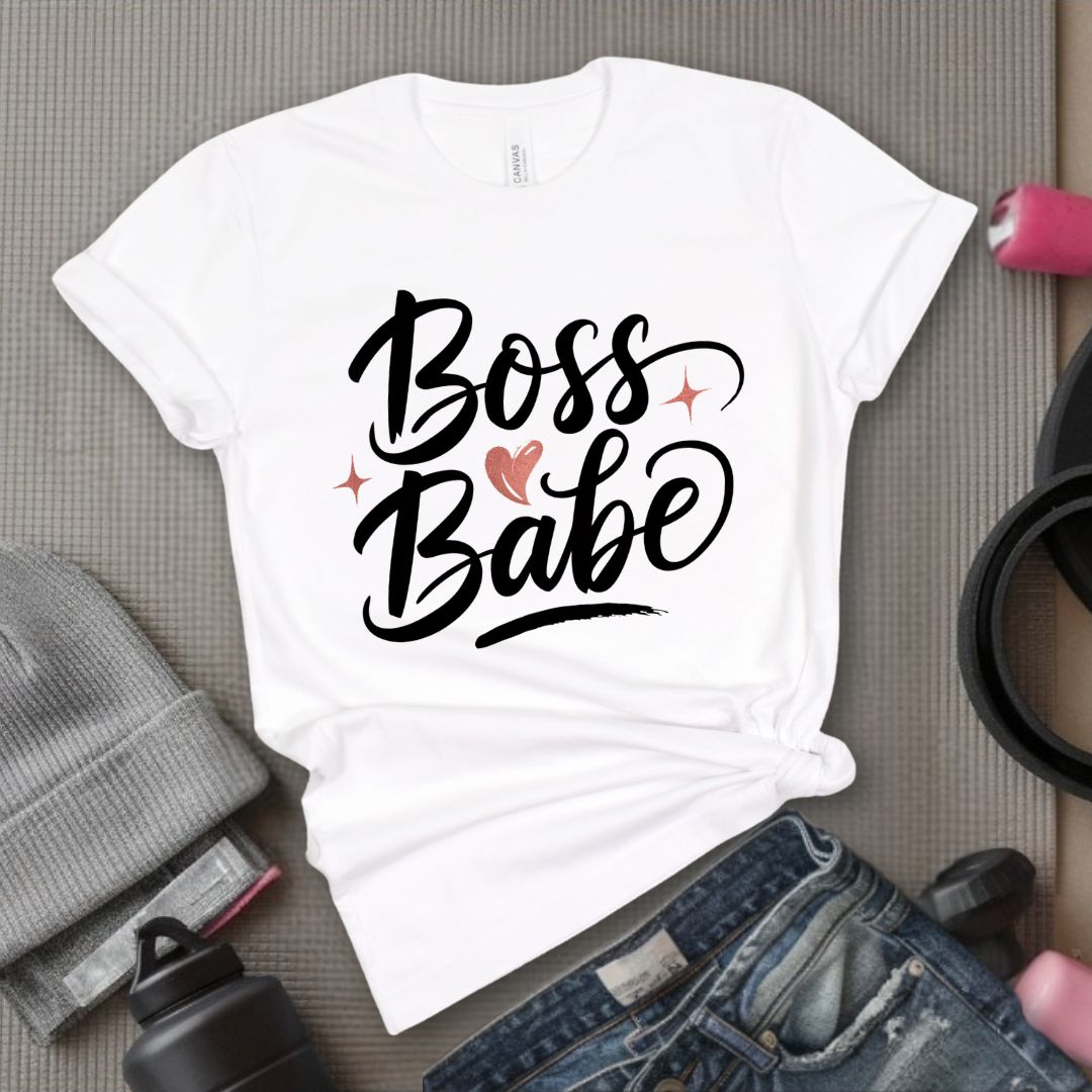 Boss Babe - Strong Women T-Shirts - Unisex Jersey Short Sleeve Shirt - Gift for Feminists - Self Gift - Bella Canvas 3001