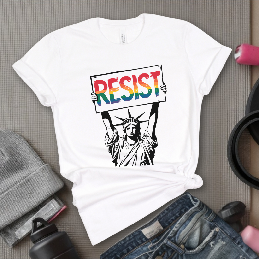 Resist Statue of Liberty - Feminist Women Empowerment Shirt - R.B.G Tshirt - Gifts for Feminists - Bella Canvas 3001