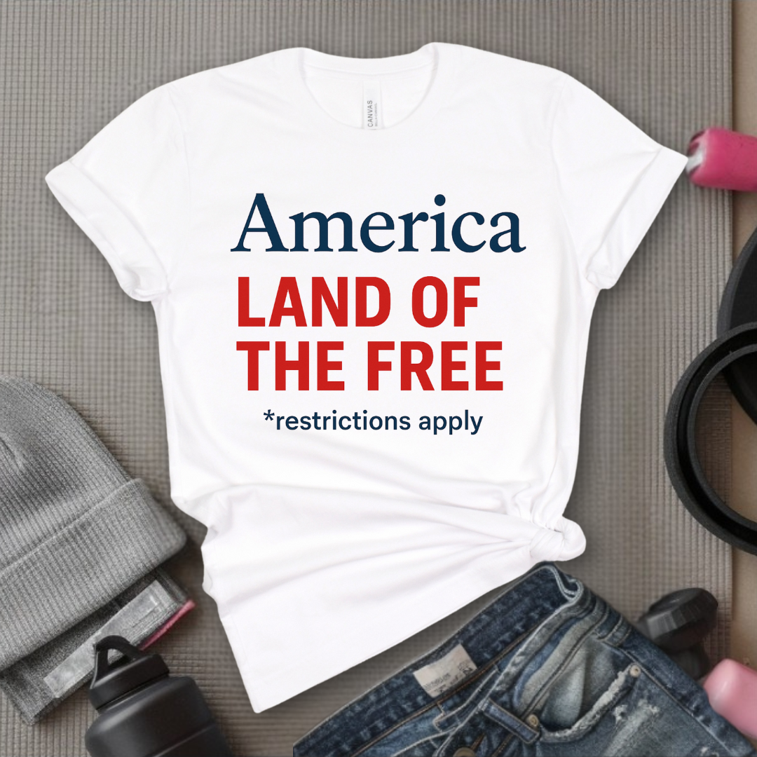 America Land Of The Free - Women Empower Feminist Tee - Bella Canvas 3001