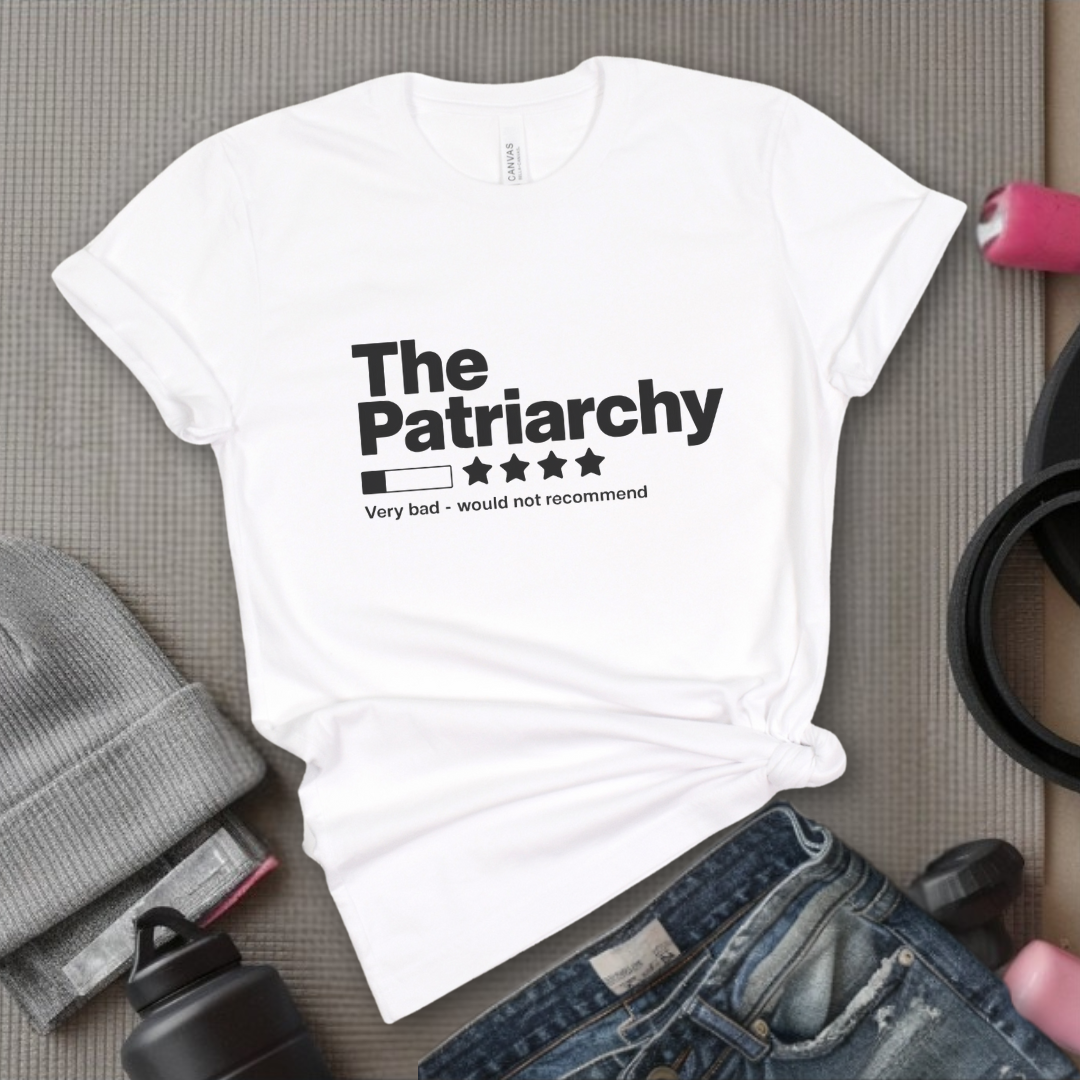 The Patriarchy Bad Review Shirt - Anti Patriarchy Unisex Tee - Girl Power Shirt - Women Rights Shirt - Feminist Gift - Bella Canvas 3001