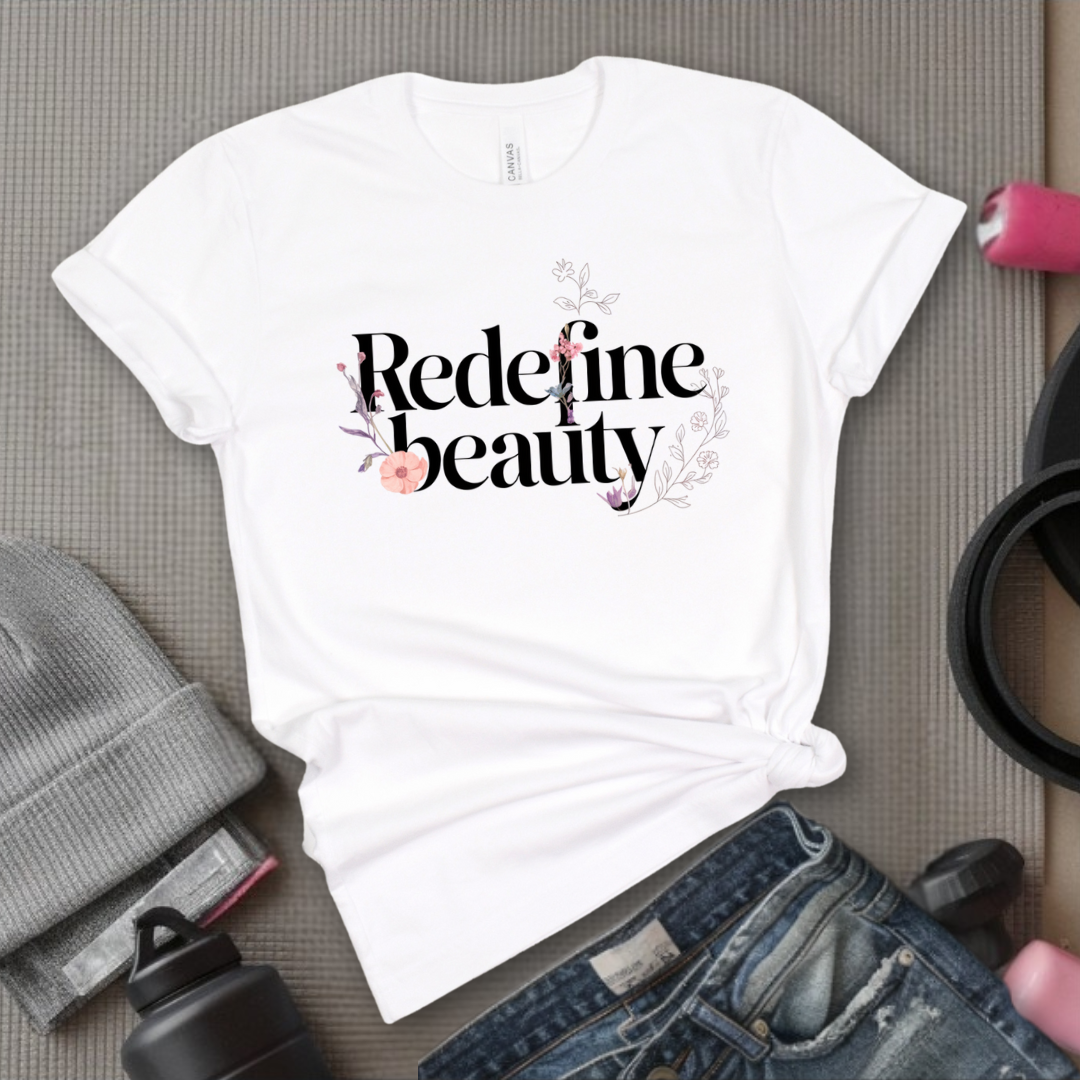 Redefine Beauty - Women Right T-Shirts - Unisex Jersey Short Sleeve Shirt - Gift for Her - Bella Canvas 3001