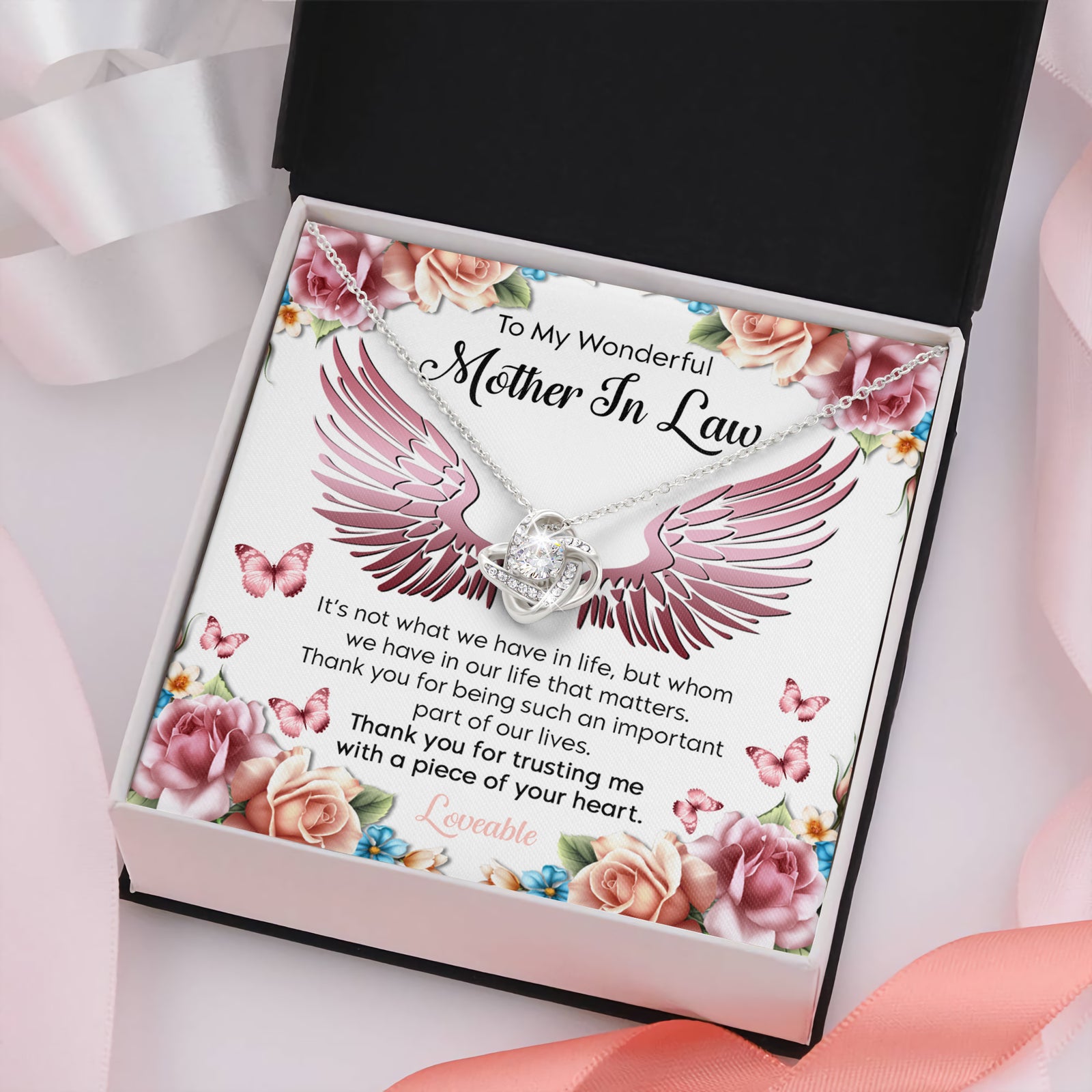 mother in law necklace white gold