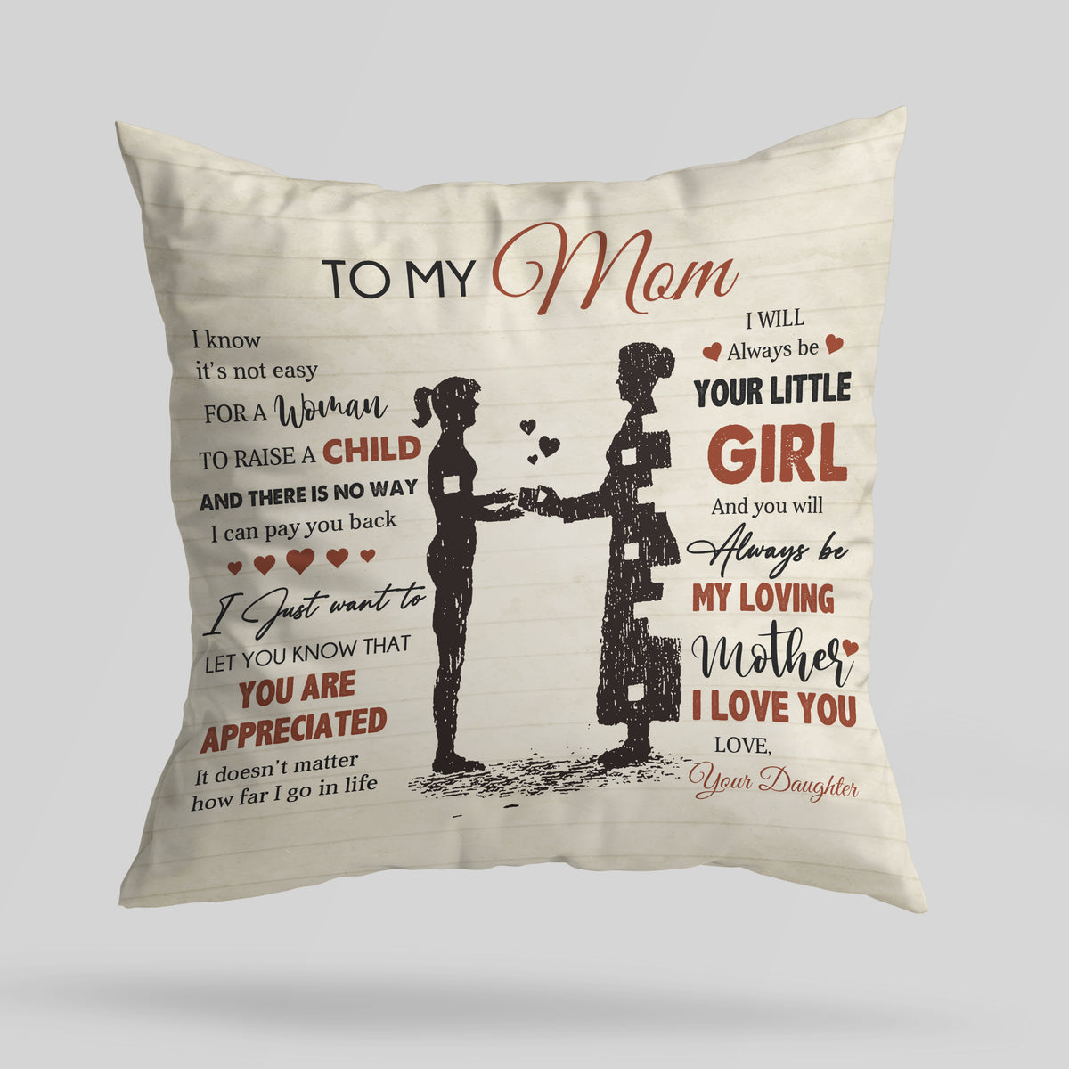 mom linen pillows 