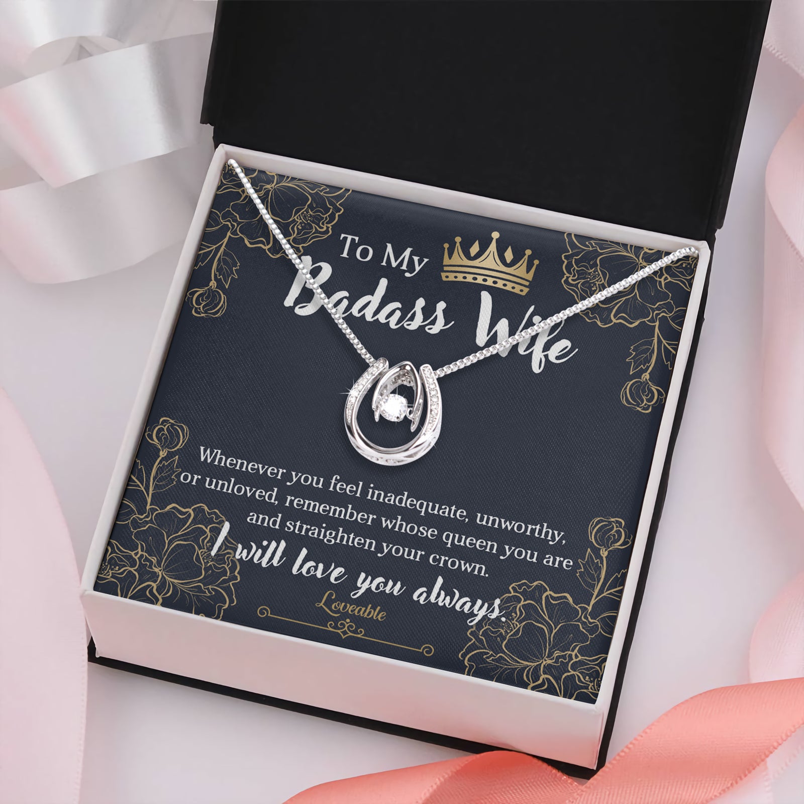 white gold necklace for wife