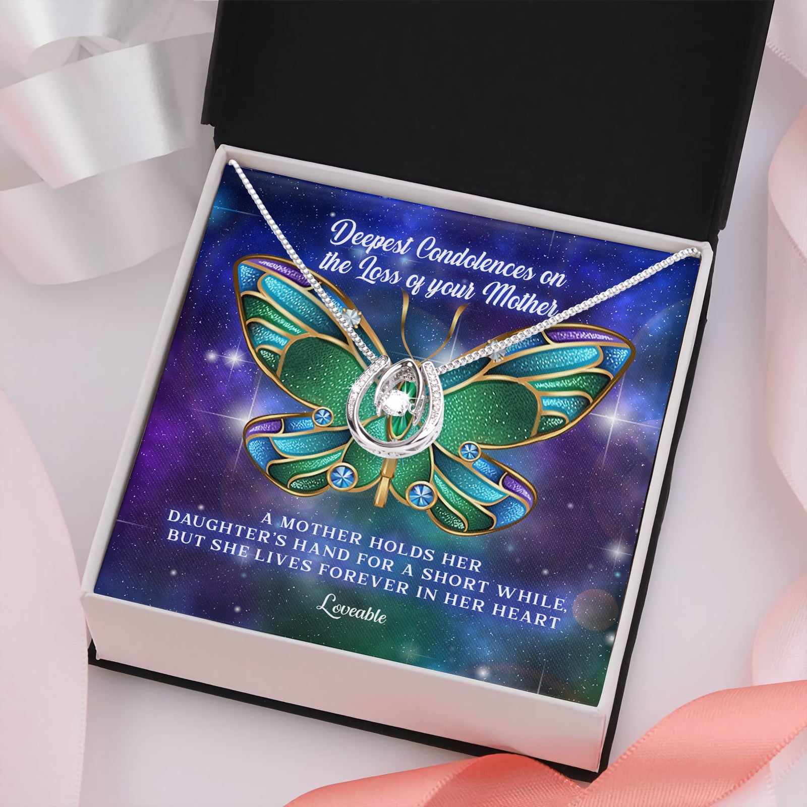 mother necklaces white gold