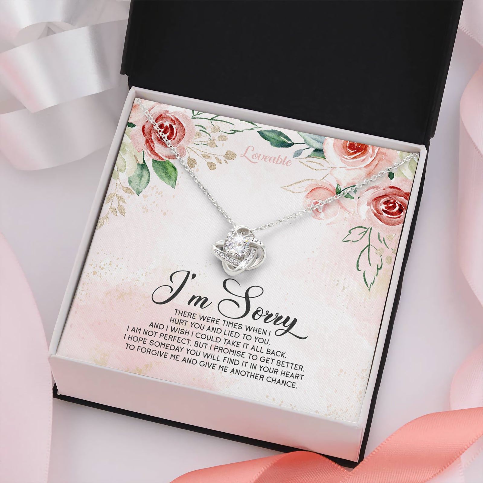 I'm Sorry, Hope You Give Me Another Chance Personalized Necklace