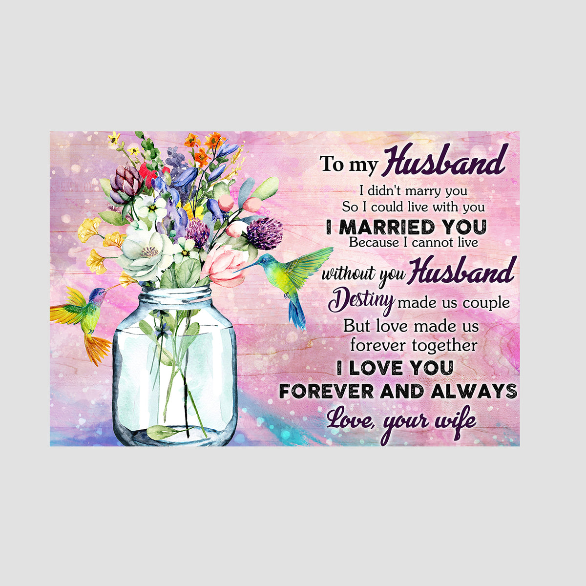 poster for husband make love forever