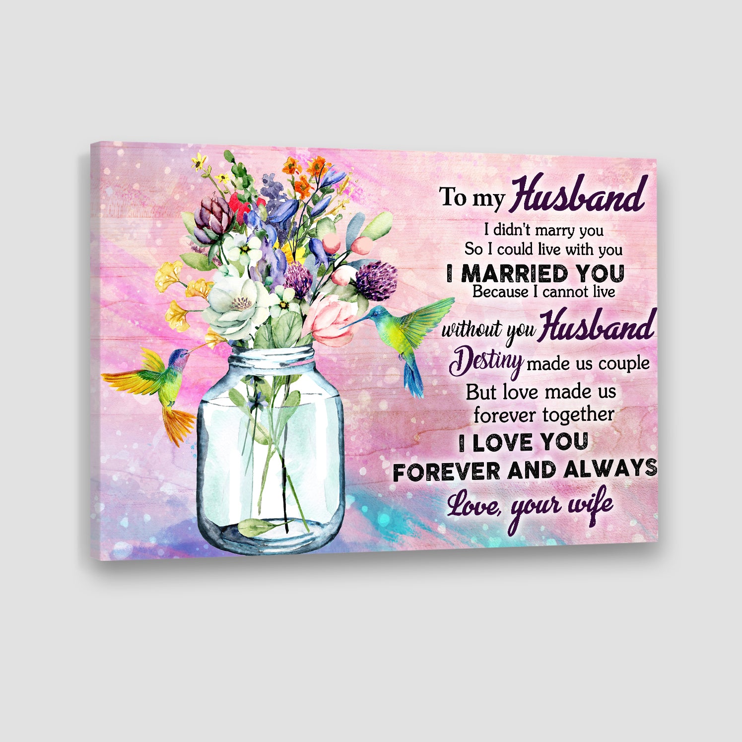 forever love with loveable canvas/poster