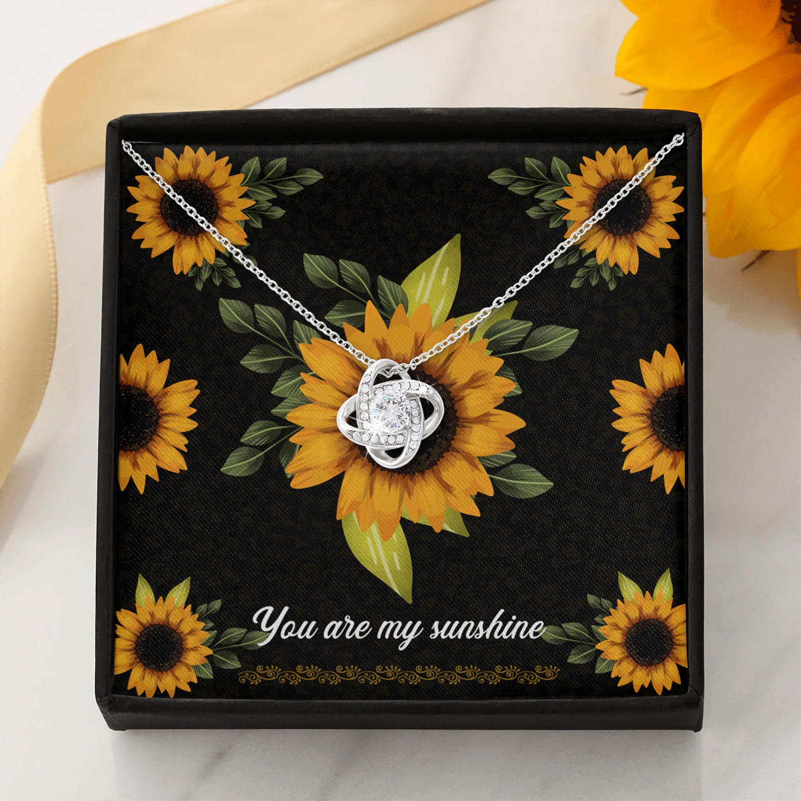 white gold my wife necklace