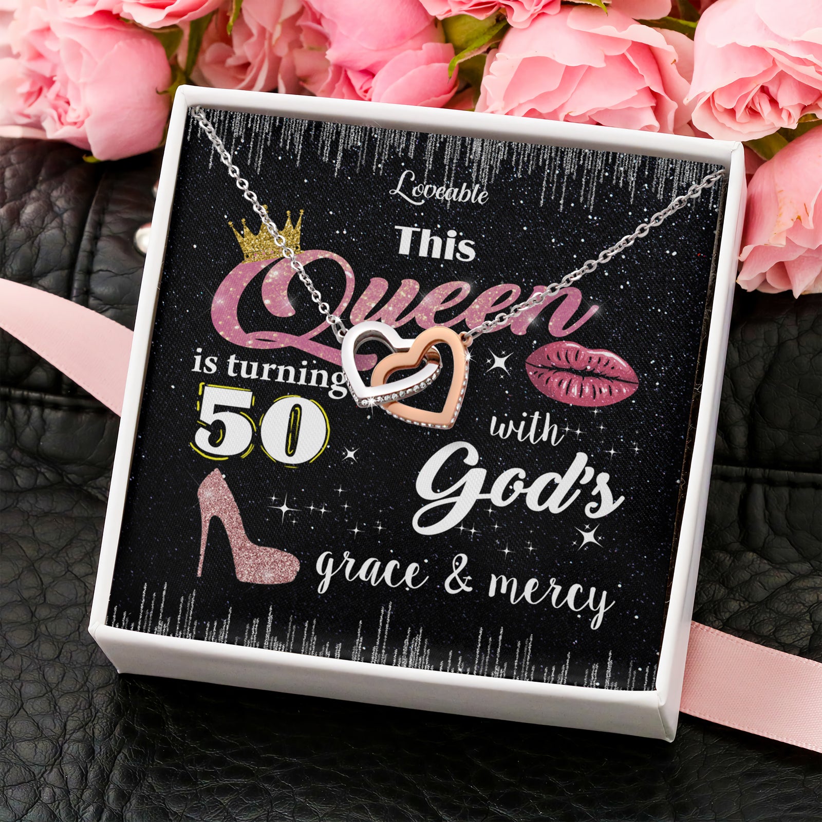 mom necklace white gold