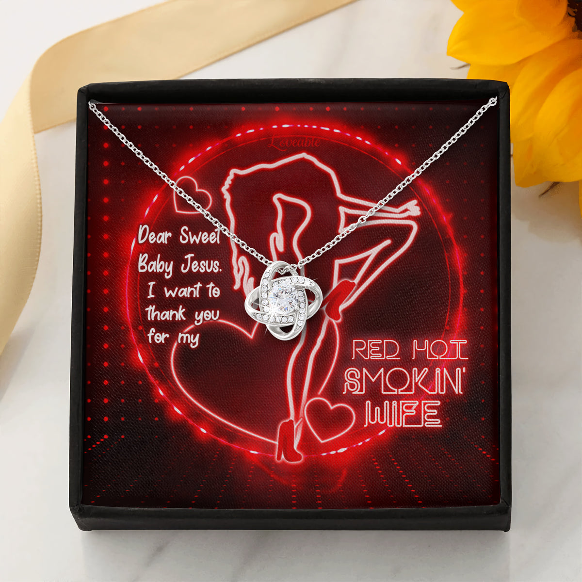 wife pendant necklace white gold