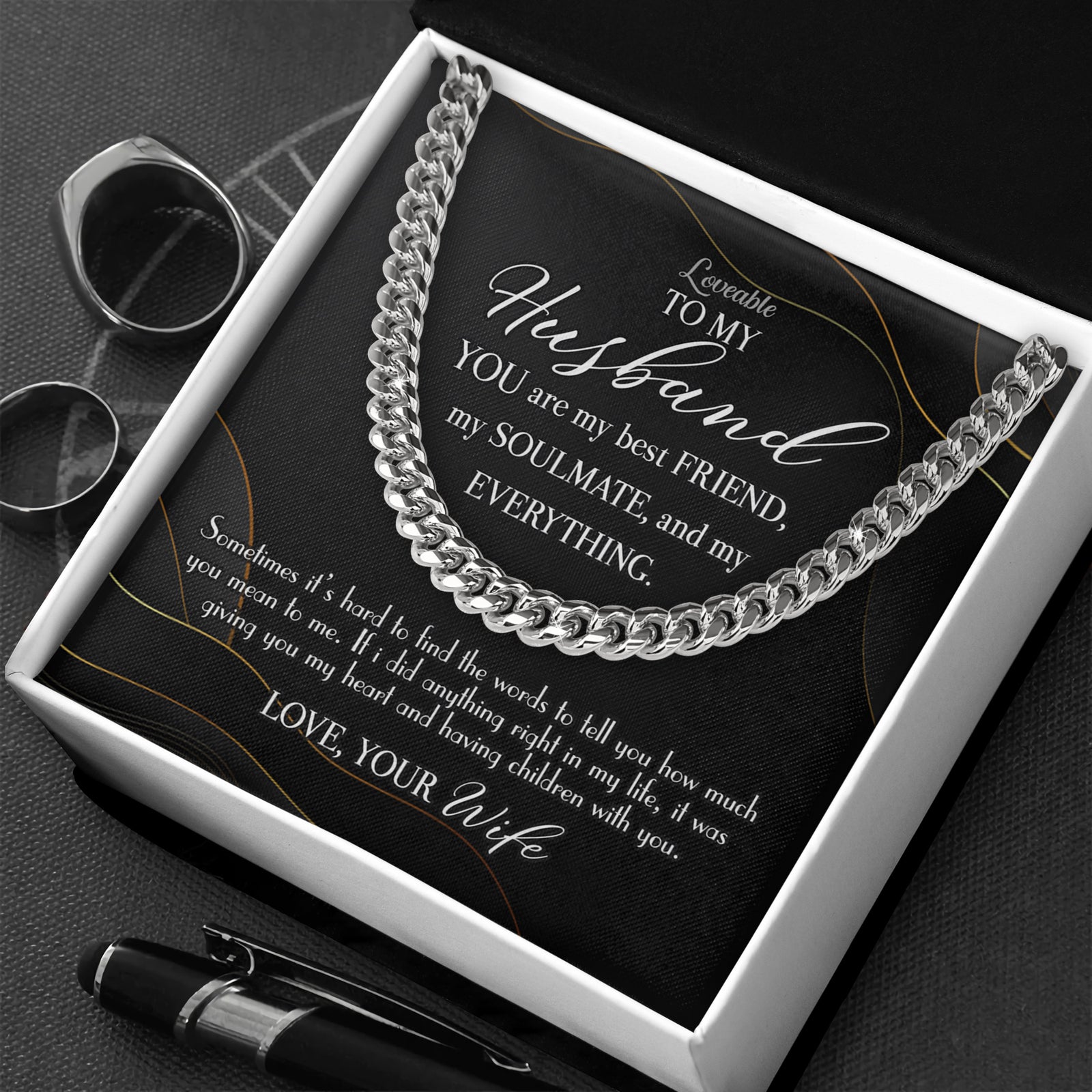 memorial necklace for husband