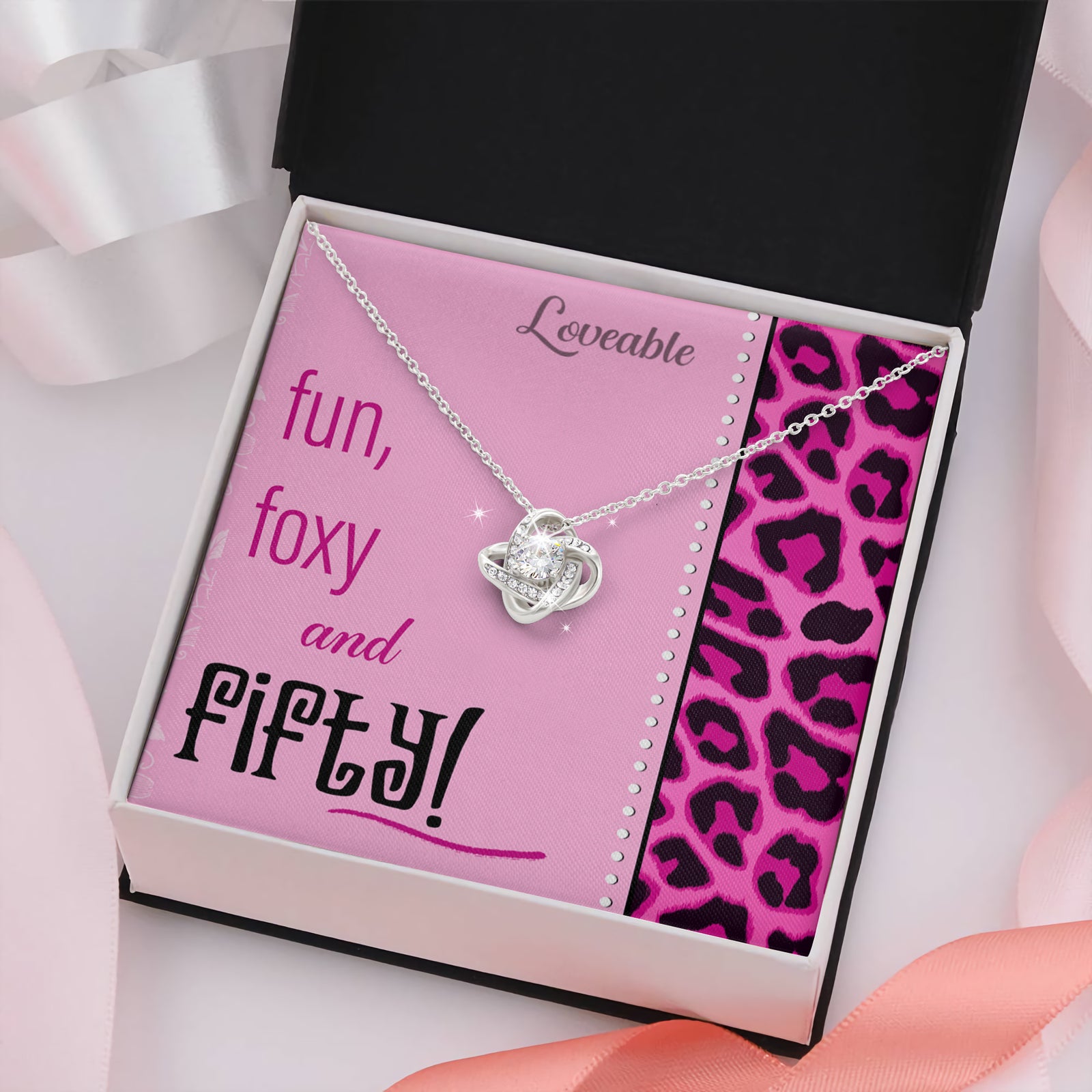 Fun, Foxy and Fifty Dragonfly pendant necklace white gold