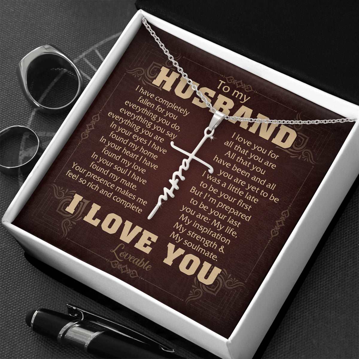 silver faith cross necklace