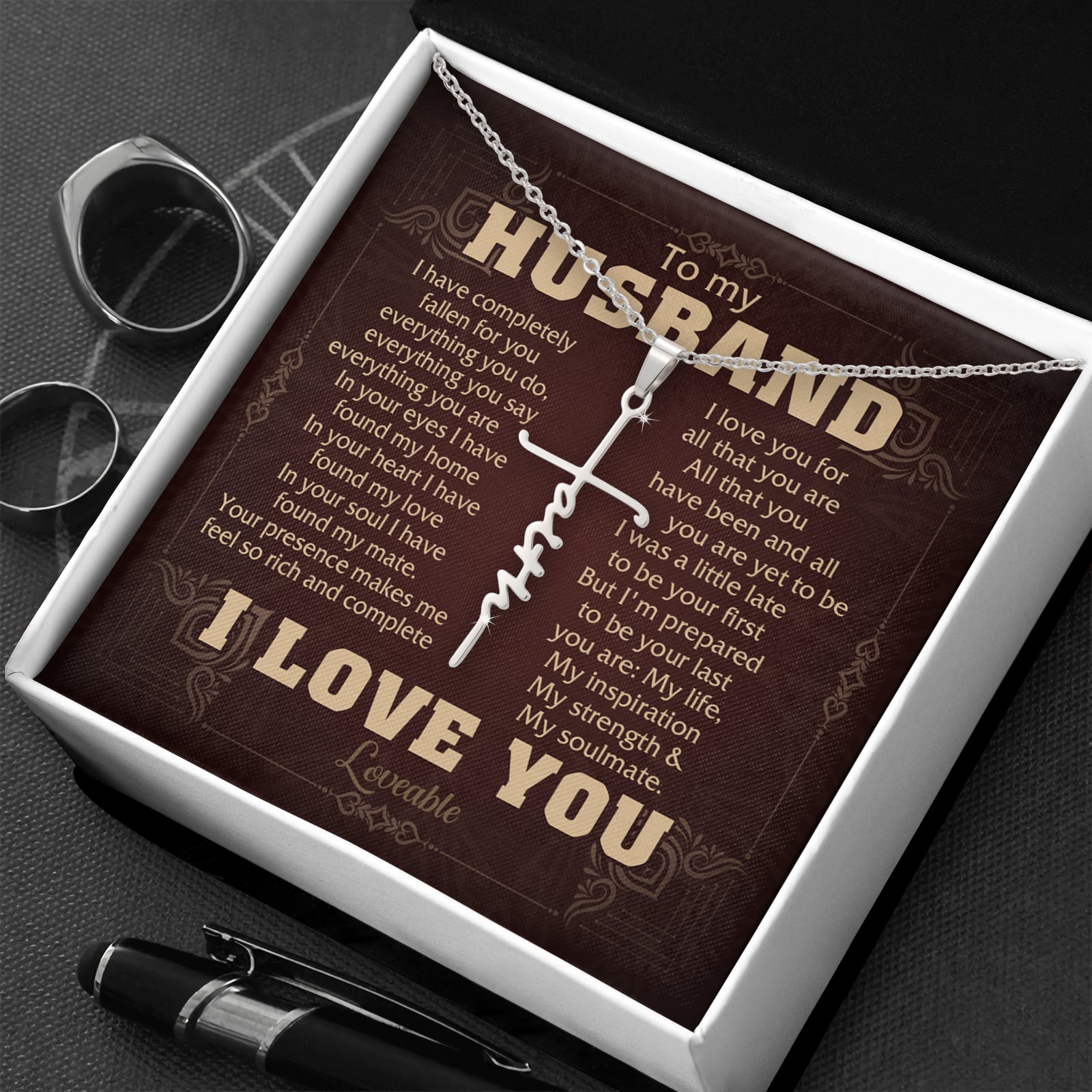 silver faith cross necklace