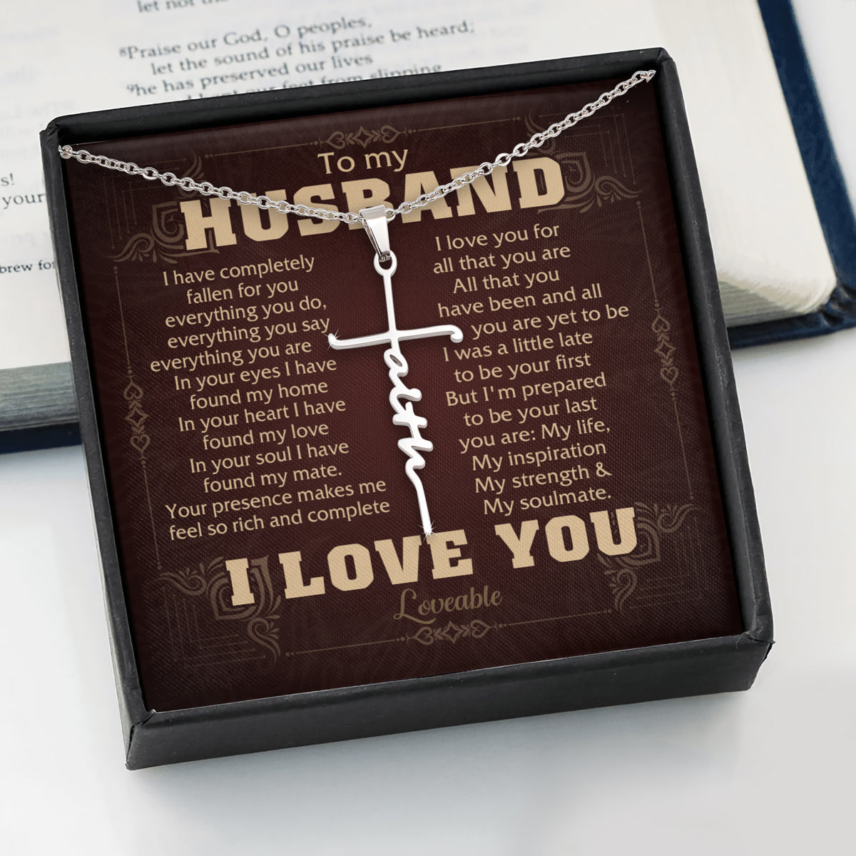 sterling silver faith cross necklace 