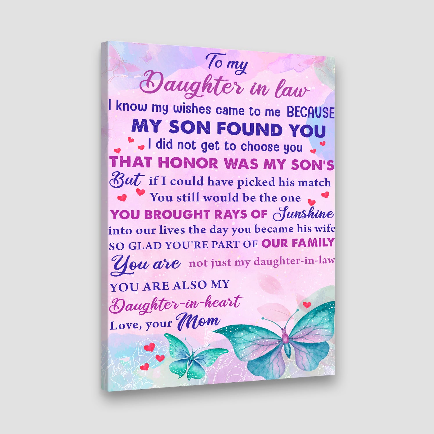 daughter in law canvas