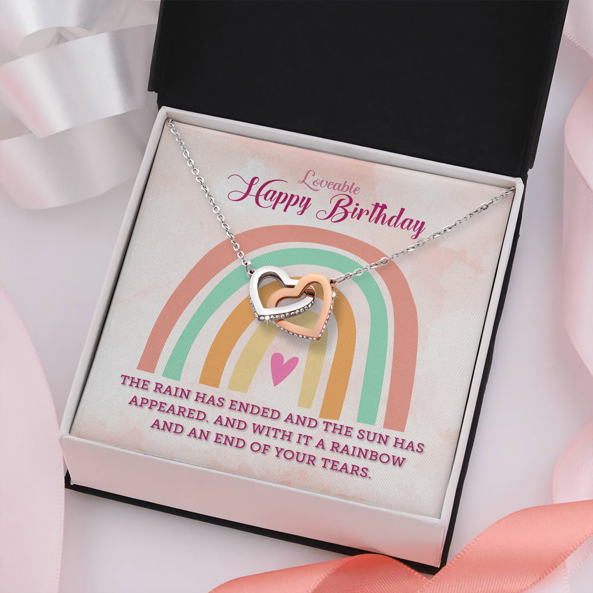 Happy Birthday - Personalized 25th Birthday Necklace