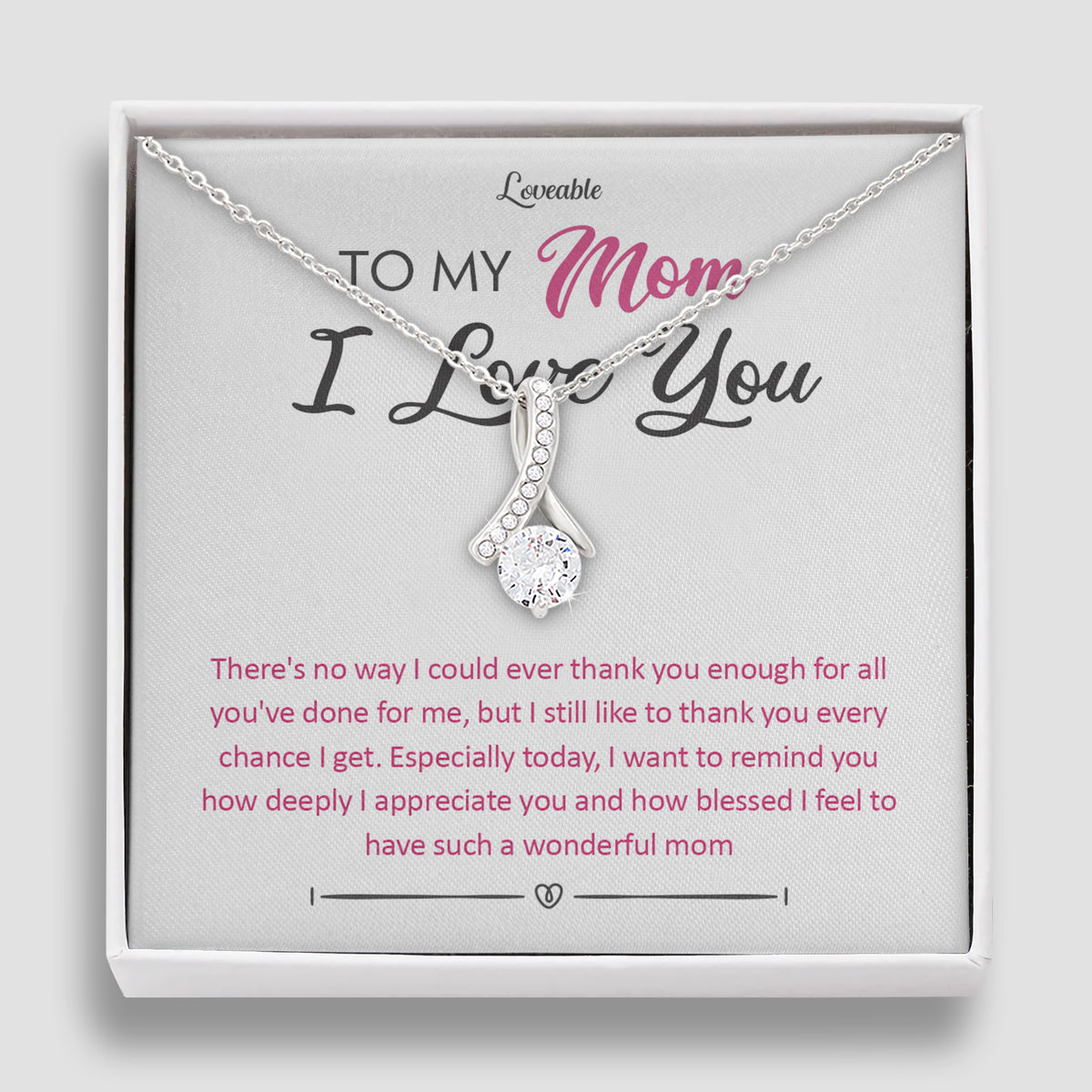 To My Mom I Love You - Best Crystal Gifts for Mom