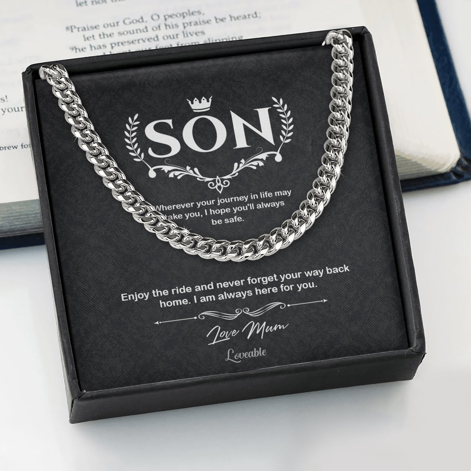 Enjoy the Ride And Never Forget Your Way Back Home Personalized Necklace