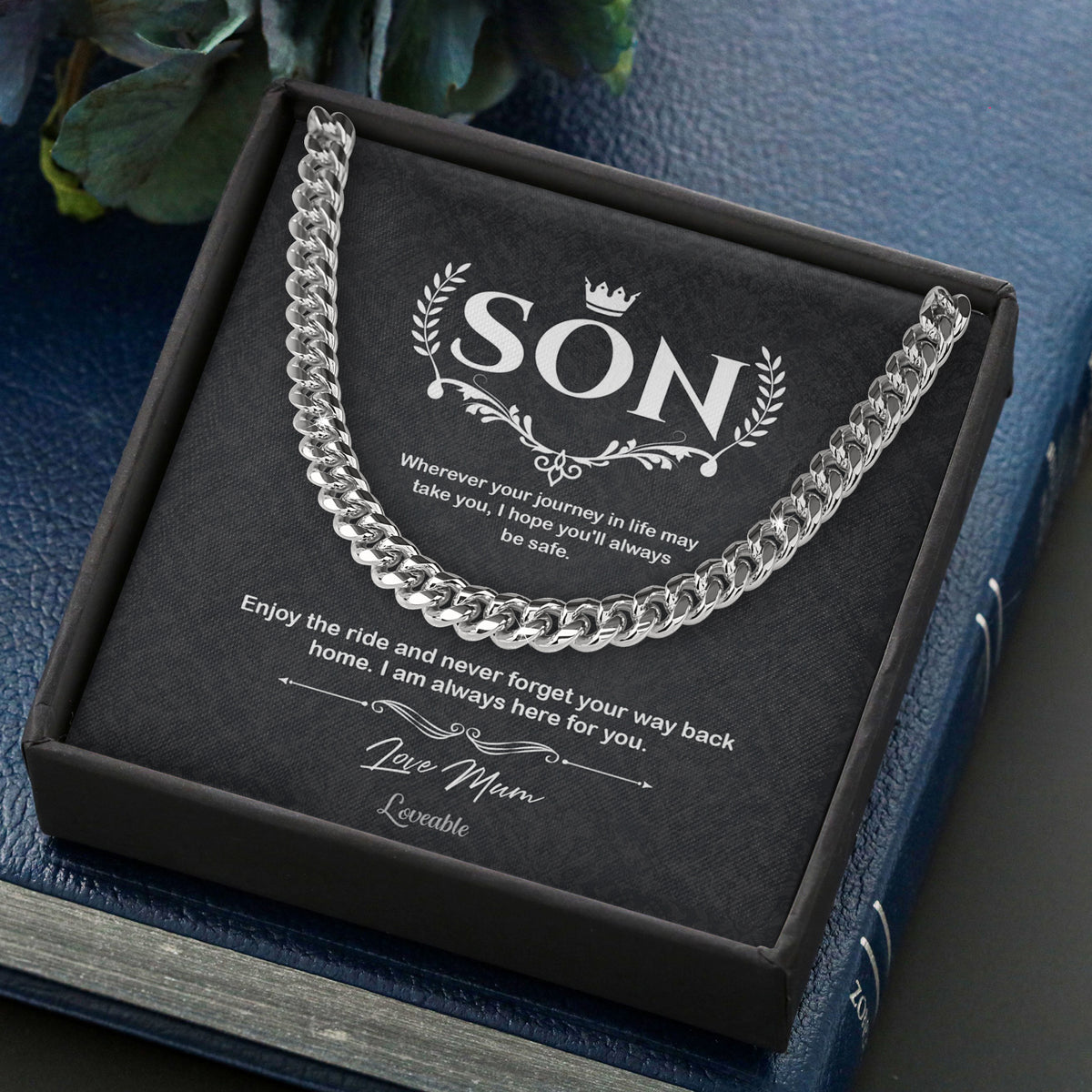 Enjoy the Ride And Never Forget Your Way Back Home Personalized Necklace