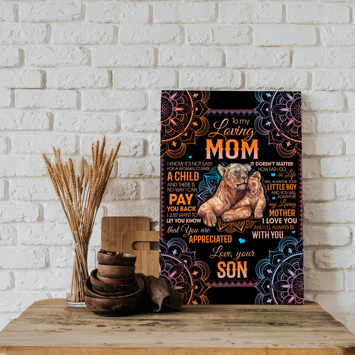 mom canvas prints