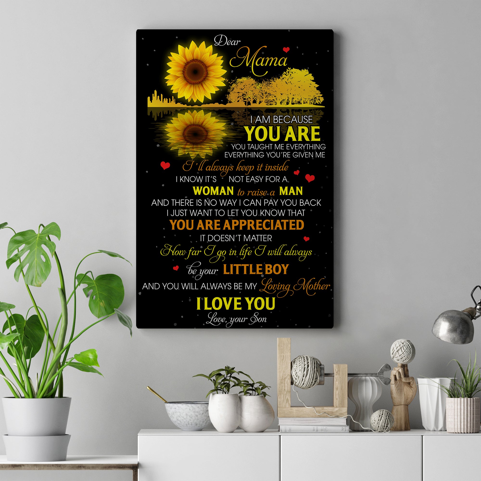 Gifts for Mom - I will always be your Little Boy - Canvas /Poster