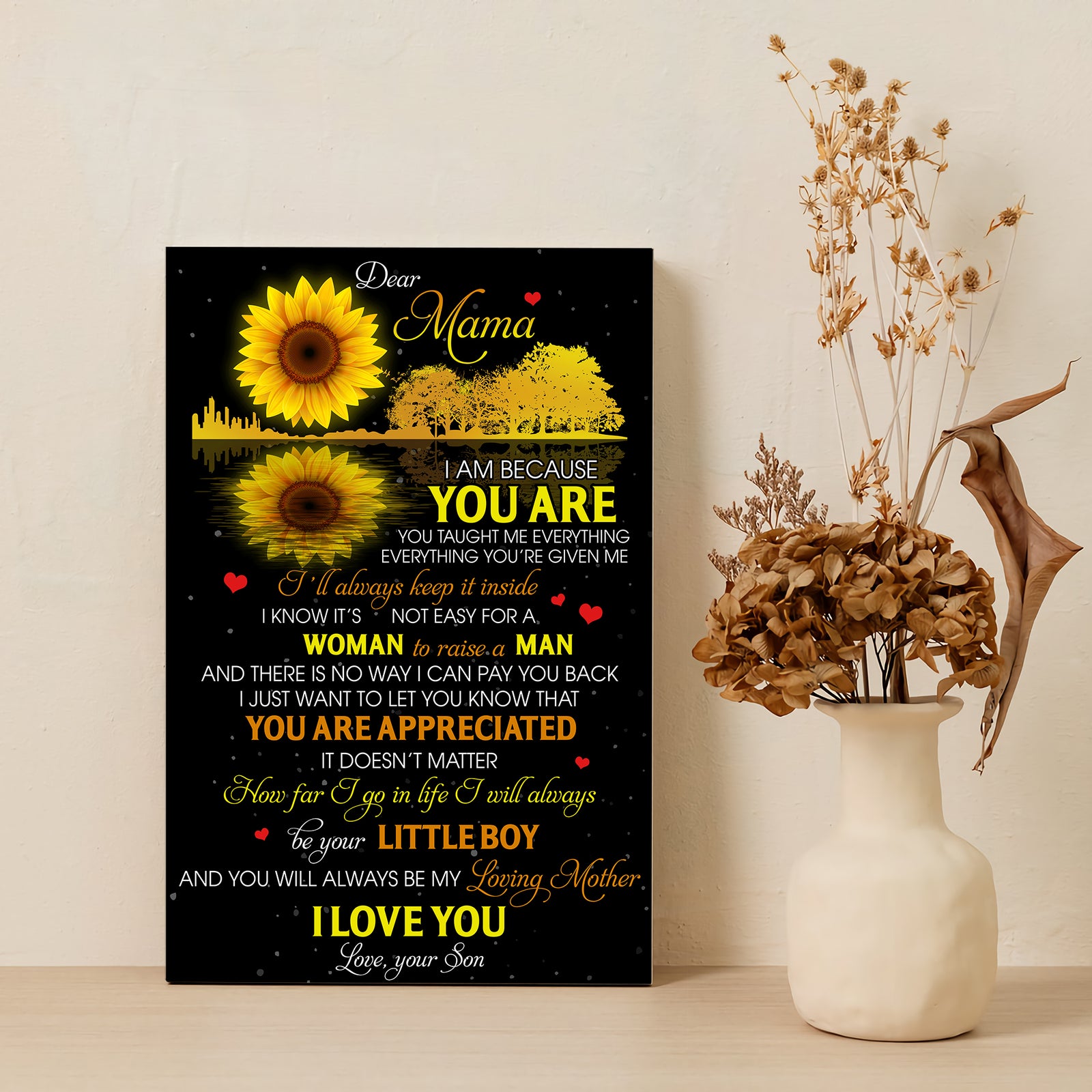 I Am Because You Are, You Taught Me Everything - Canvas/Poster