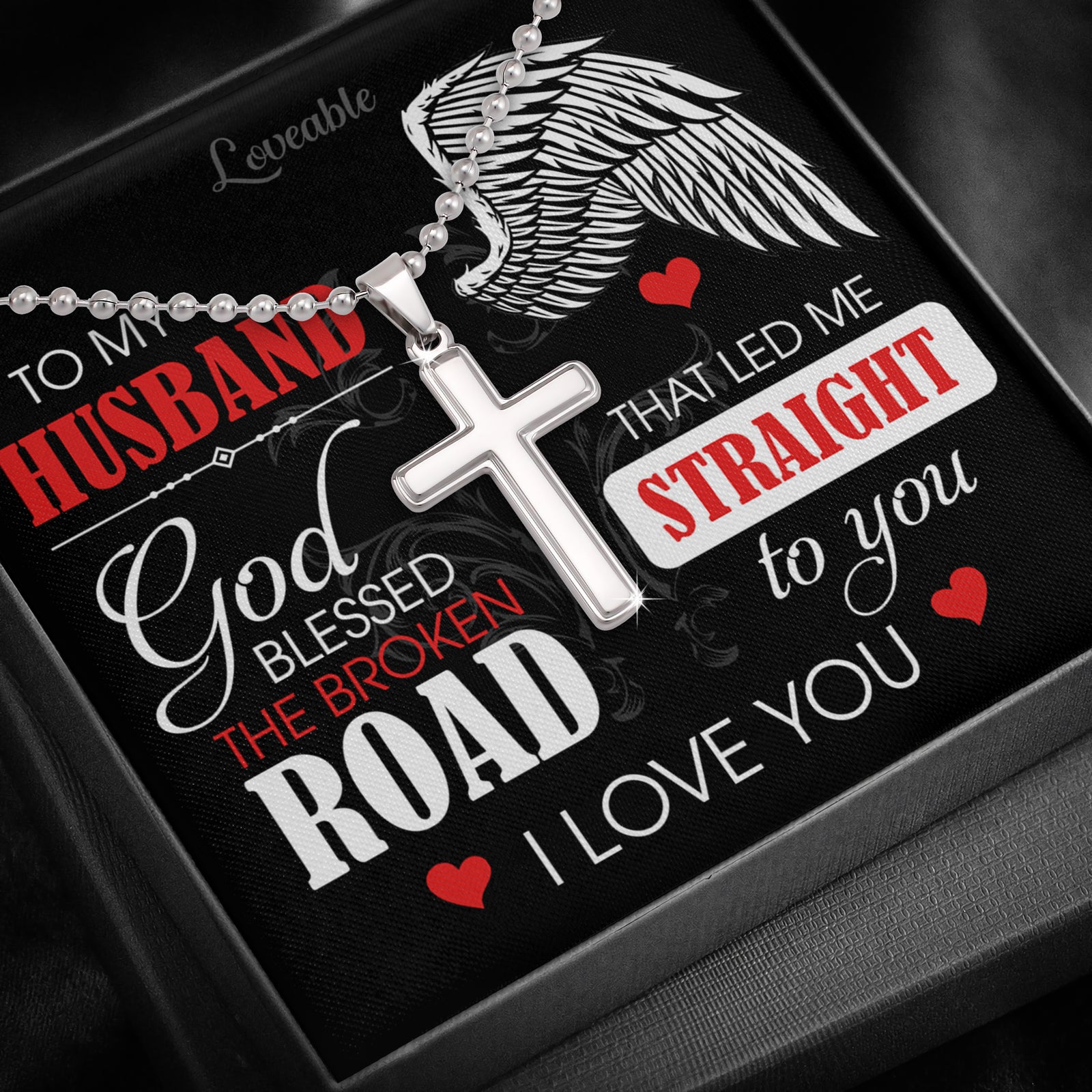 Personalized Cross Necklace - Gifts for Him