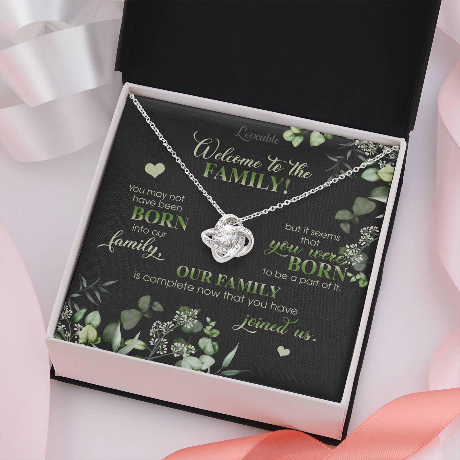 Welcome to the Family - Personalized Necklace - Iron Gifts for Daughter-in-law