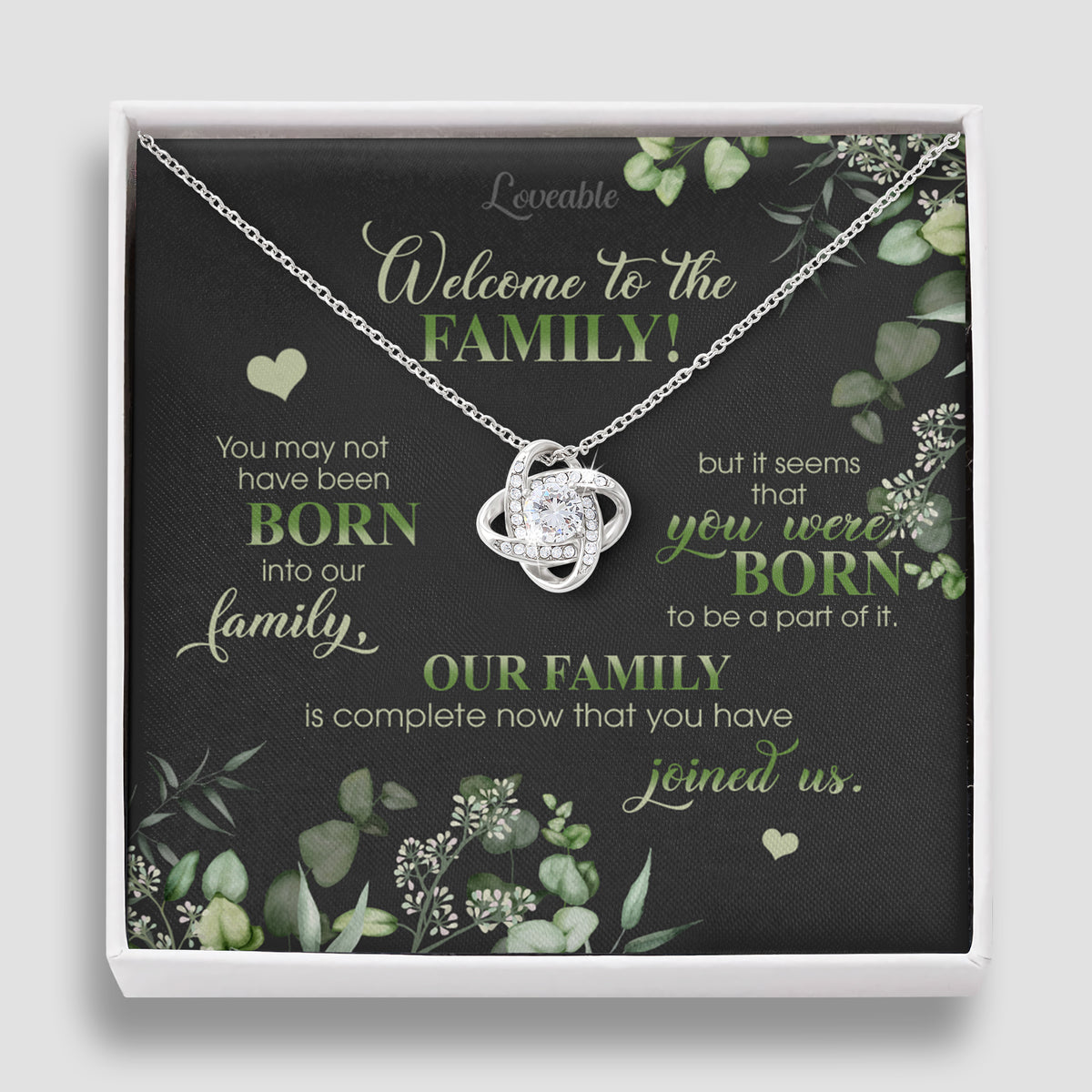 Welcome to the Family - Personalized Necklace - Iron Gifts for Daughter-in-law