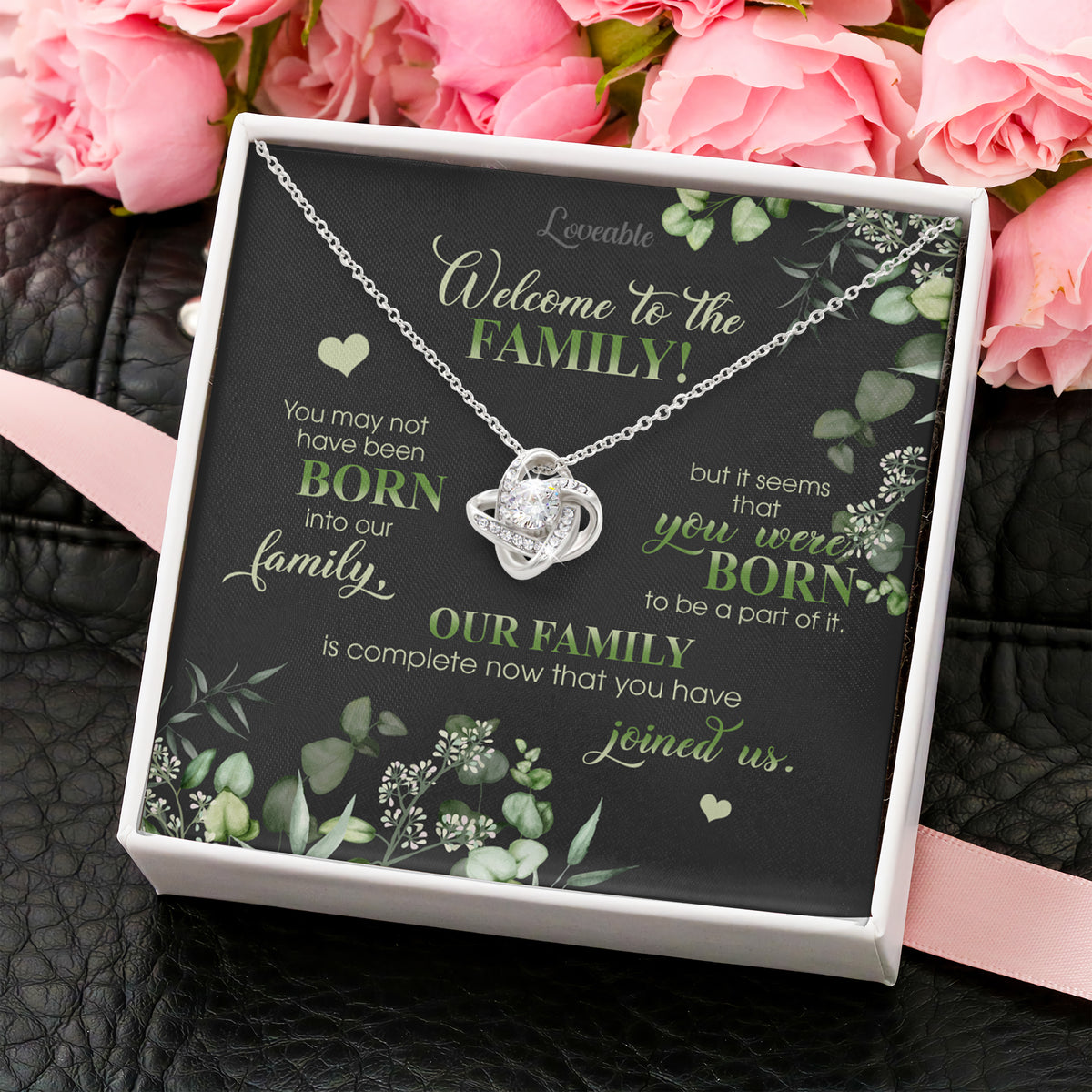 Welcome to the Family - Personalized Necklace - Iron Gifts for Daughter-in-law