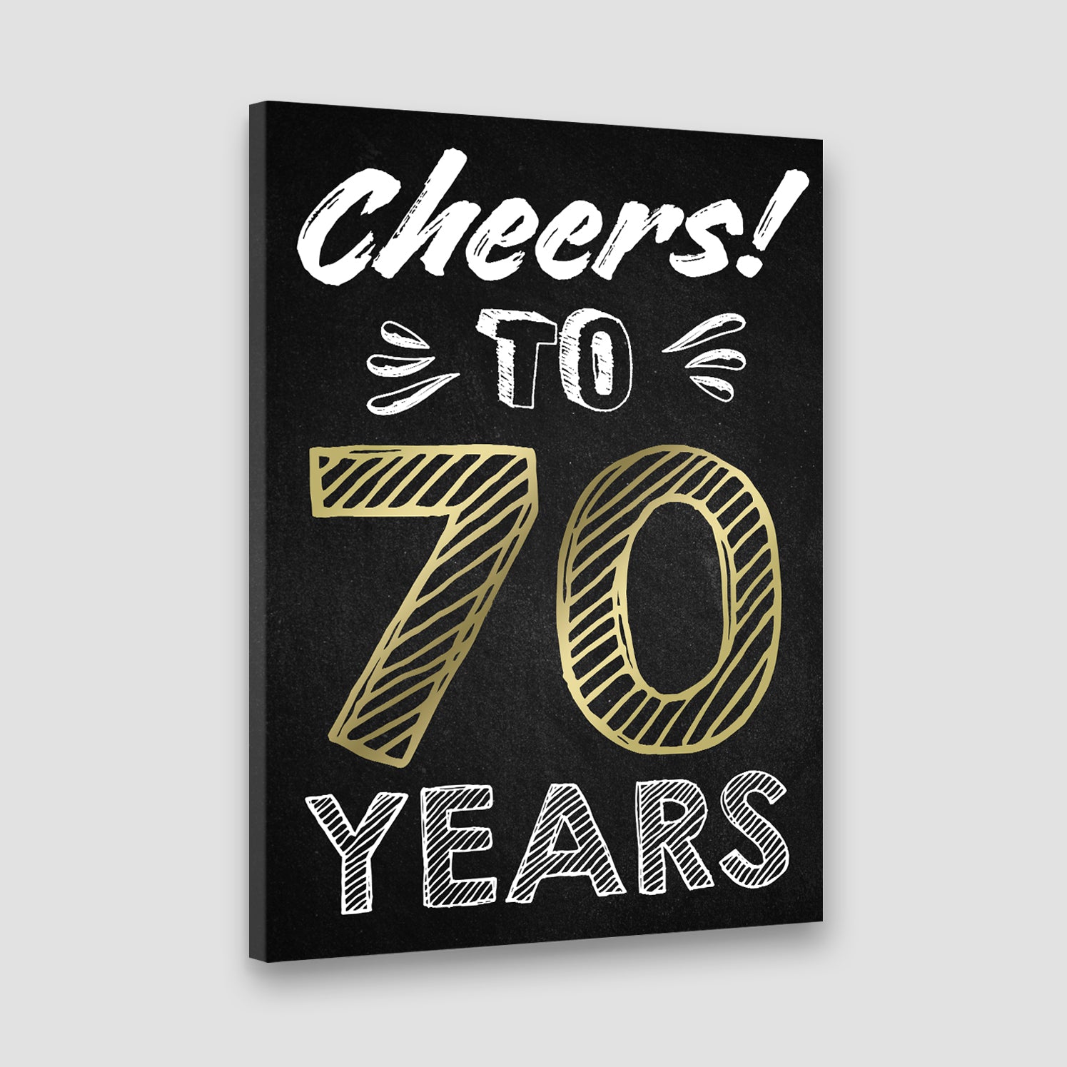 70th Birthday Party Decoration Canvas/Poster Birthday Anniversary Gift 207HNTHCA418