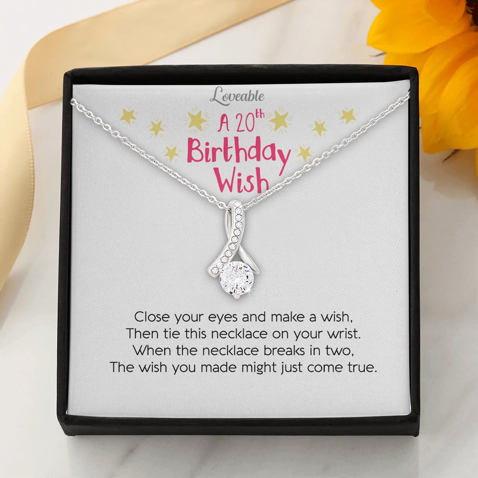 20th Birthday Wishes For A Daughter Special Necklace Birthday Gift For Her