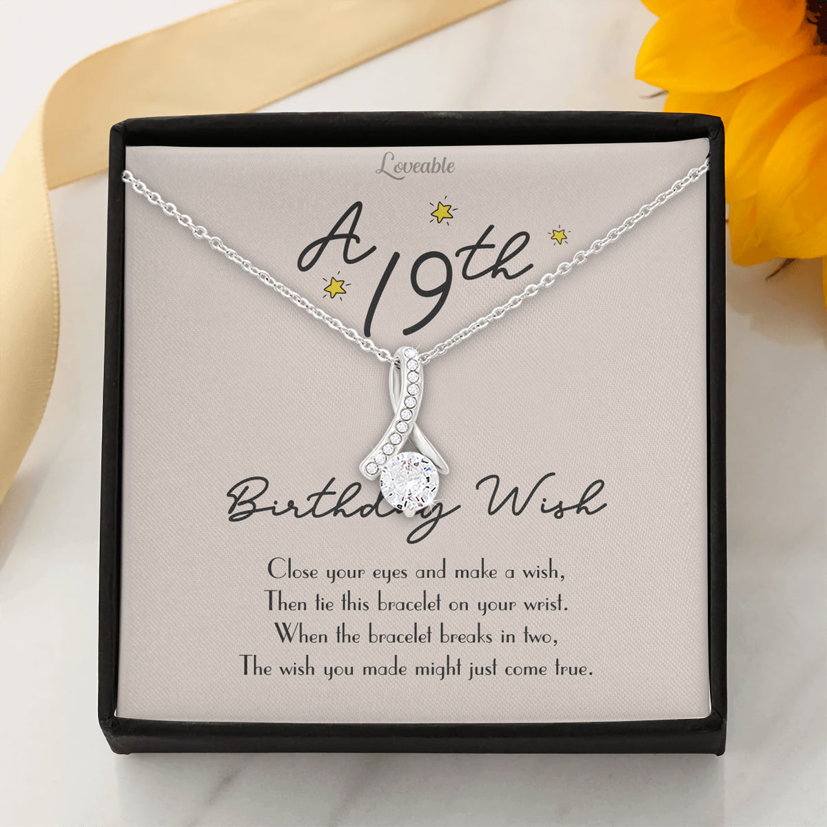 Happy 19th Birthday Special Necklace Birthday Gift For Her
