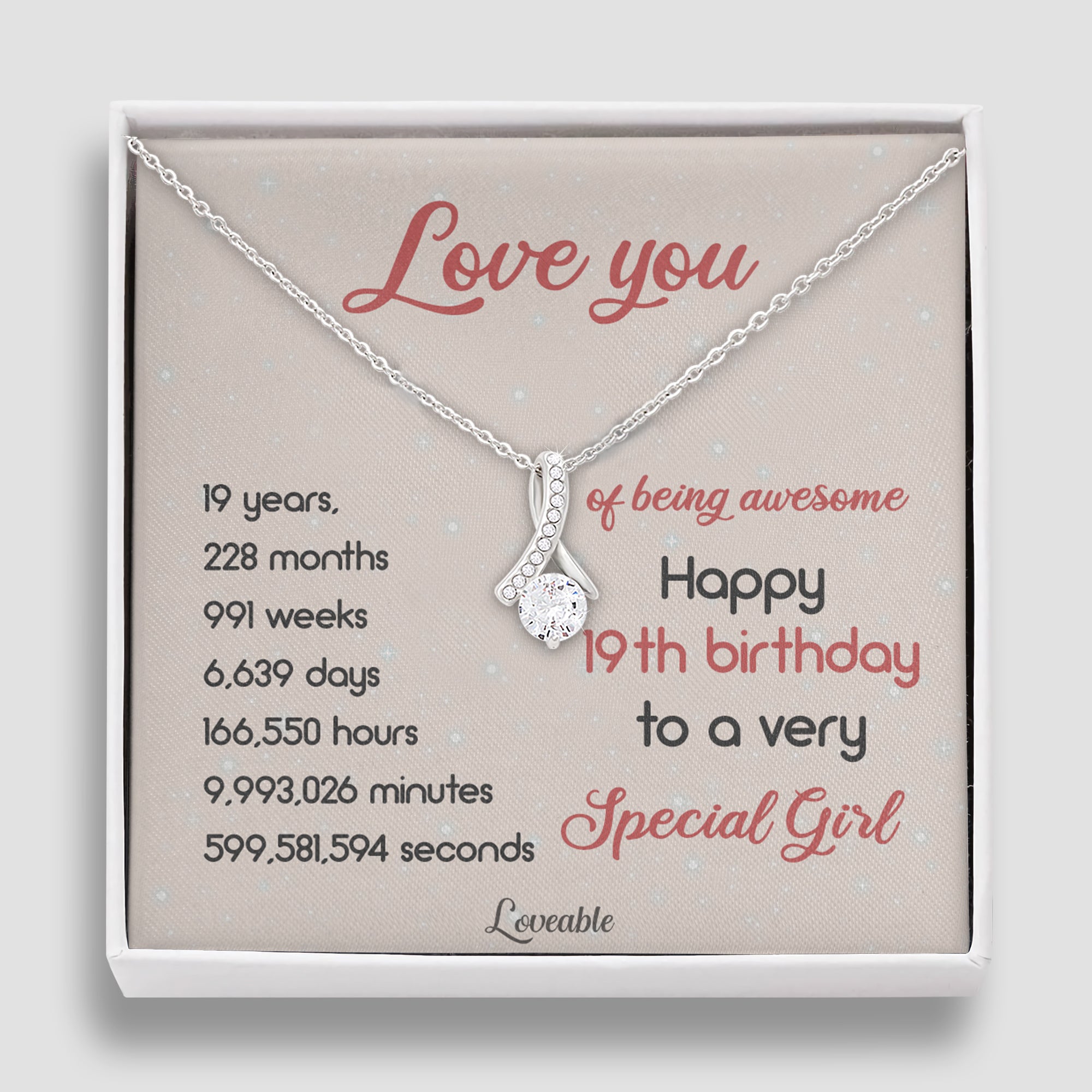 Happy 19th Birthday to a very Special Girl - Best 19th Birthday Gift Idea for Her