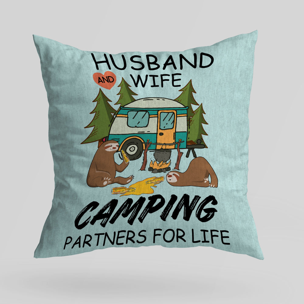 Husband and Wife - Camping Partner for Life - Best gift for Anniversary