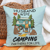 Husband and Wife - Camping Partner for Life - Best gift for Anniversary