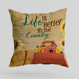 Life Is Better In The Country - Canvas Pillow - 207HNTHPI302