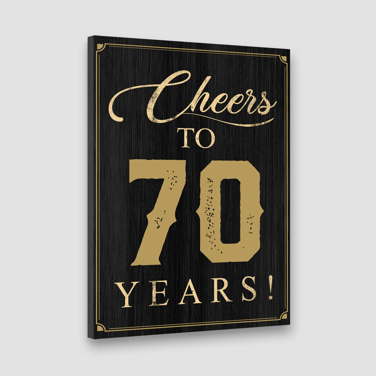 70th Birthday Party Decoration Canvas/Poster Birthday Anniversary Gift 207HNTTCA422
