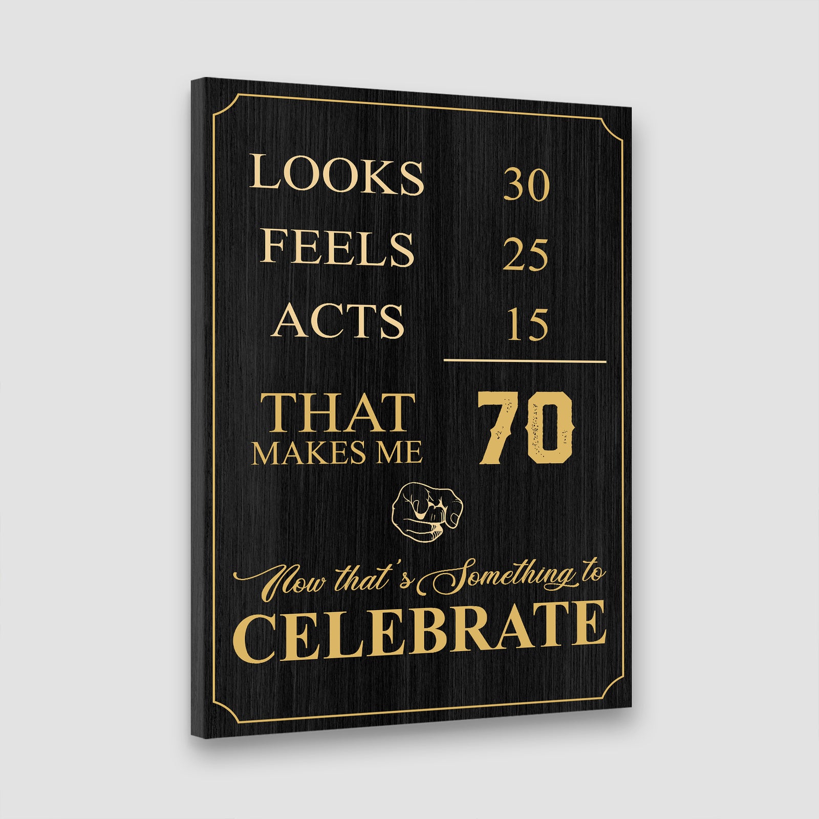 70th Birthday Party Decoration Canvas/Poster Birthday Anniversary Gift 207HNTTCA422