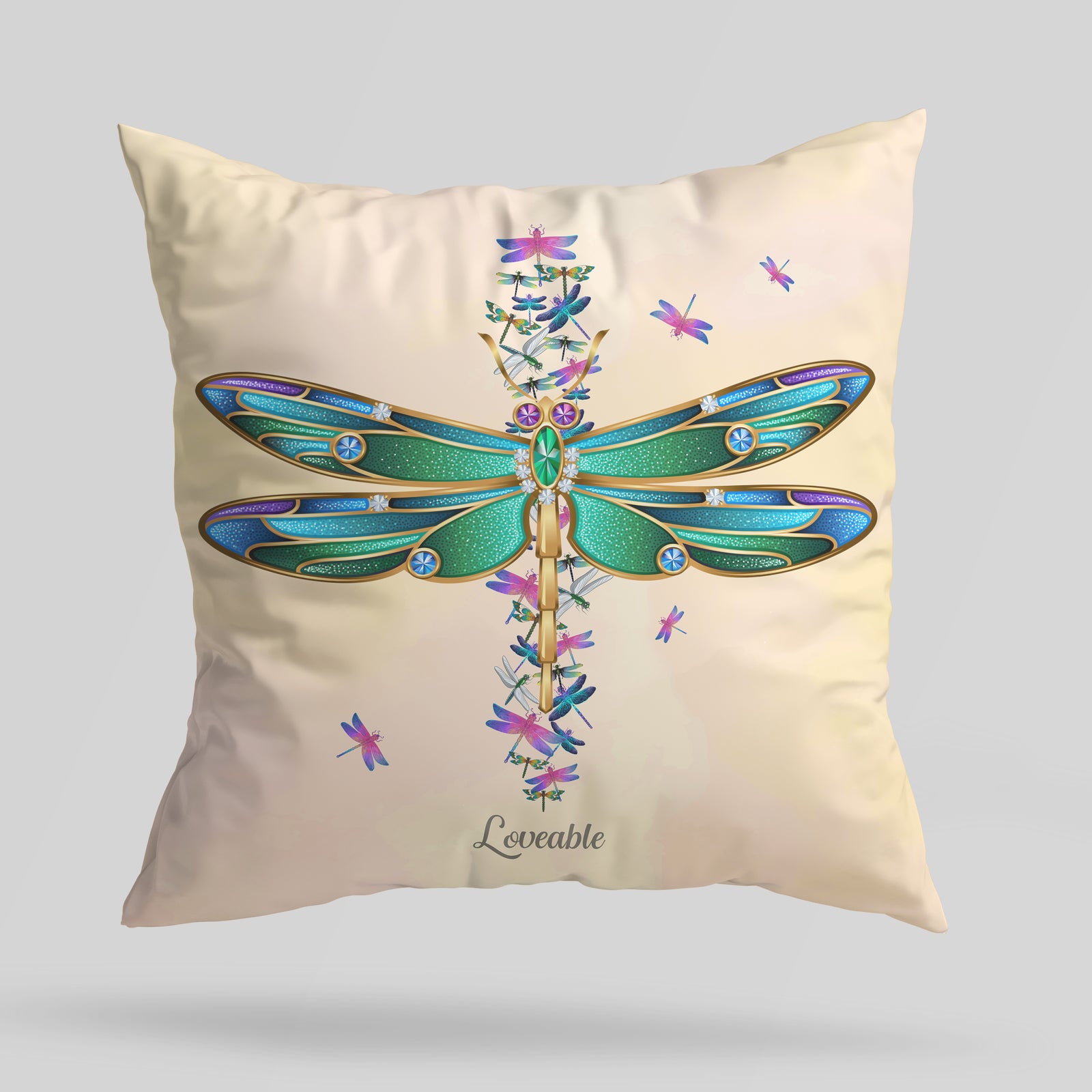 Live In The Moment, Laugh Often, Love Unconditionally - Personalized Canvas Pillow - Anniversary Gift for Her